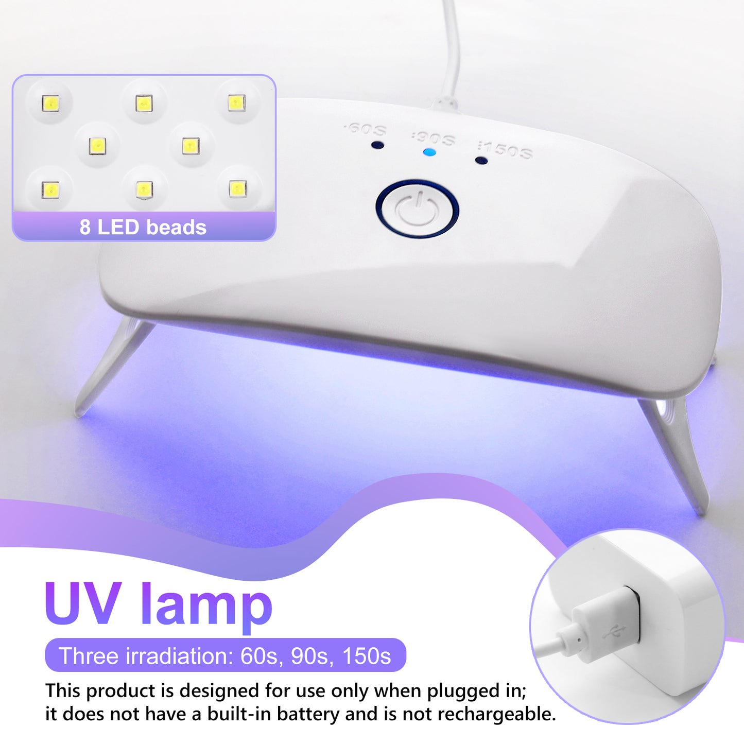 KISREL UV Resin Kit with Light, 200g Hard Type Clear UV Resin and UV Light